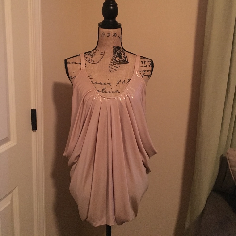 Shimmery gold top